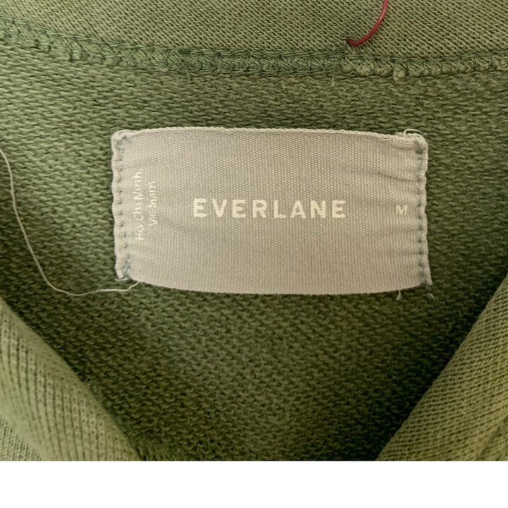 Upcycled Hand Printed Womens Medium Green Love 1 Corinthains 13:4-8 Sweatshirt