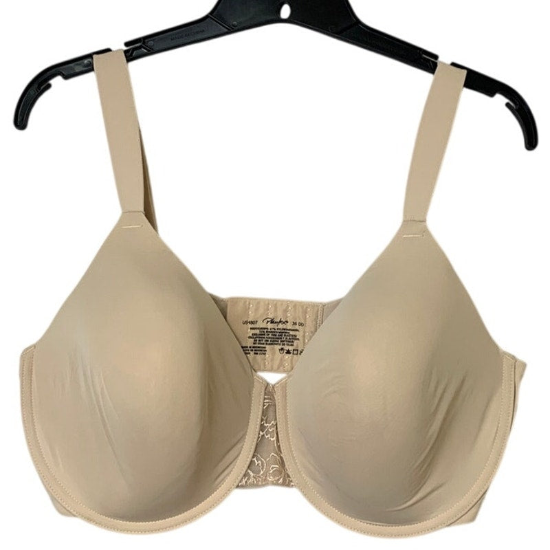 Playtex Womens Size 36DD Tan Underwire Lined Thin Strap Adjustable Bra EUC