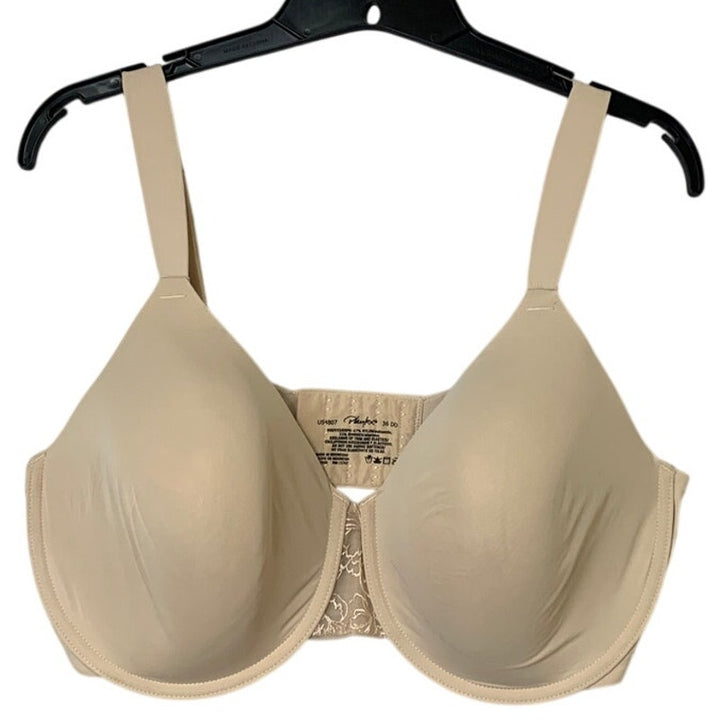Playtex Womens Size 36DD Tan Underwire Lined Thin Strap Adjustable Bra EUC