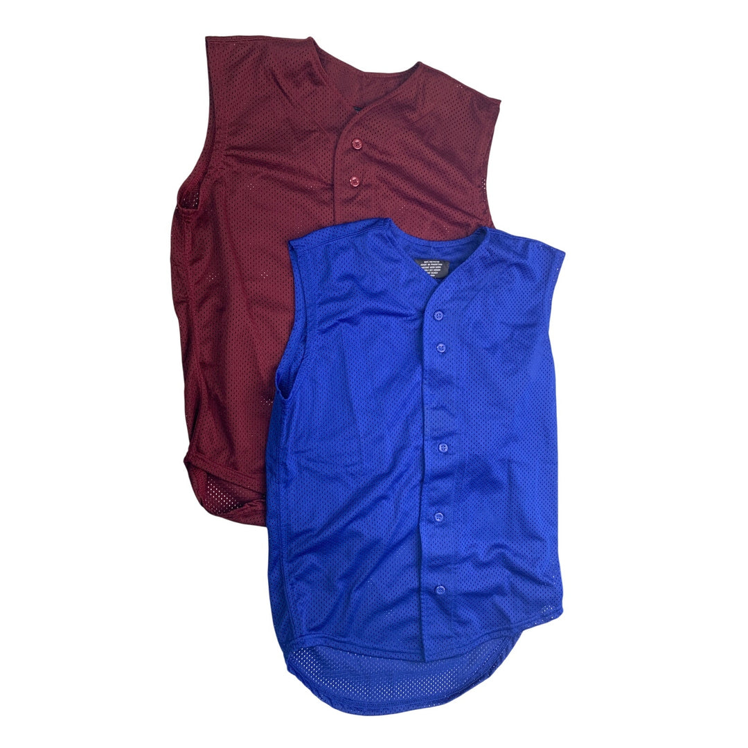 4 New Tag Team Uniform Youth Large Button Down Sport Mesh Jersey Tank Top Vests