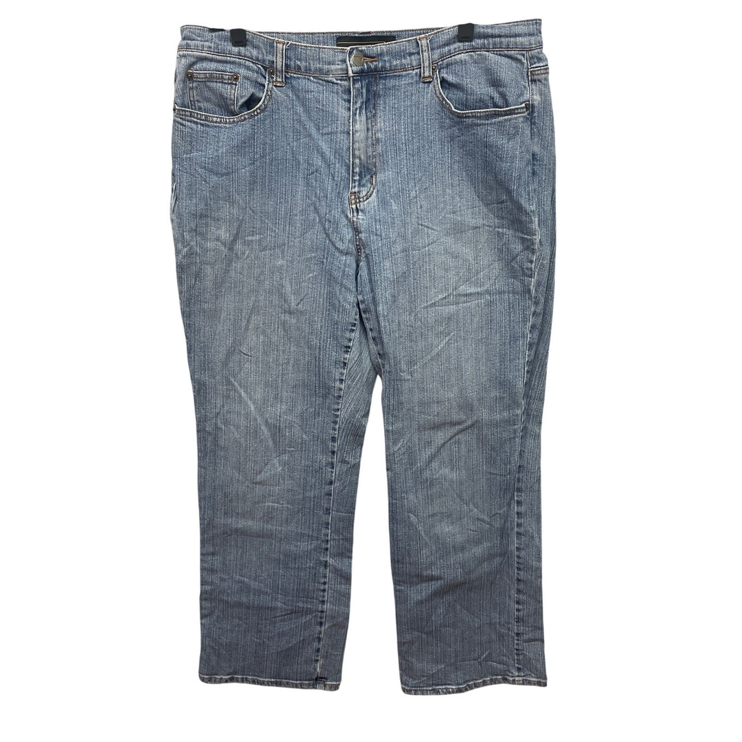 Venezia Plus Size 18 Average Light Wash Stretch Cotton Denim Blue Jeans