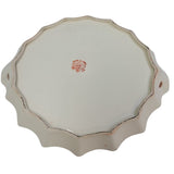 Vintage Made In Japan Floral Fine China Roses Blue Flower Bouquet Handle Dish