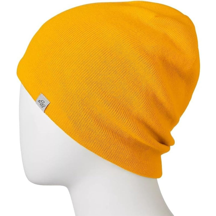 New Eddie Bauer Unisex Dark Marigold Yellow Glacier Peak Slouch Beanie Warm Hat