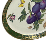 Vintage Weatherby Royal Falcon Plum Flower Butterfly Oval Ceramic Serving Plate