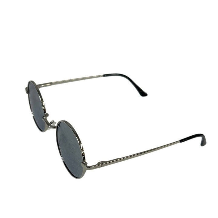 Kanastal UV400 Protection Womens Silver Frame Round Lens Sunglasses