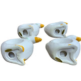 Vintage 1987 Artmark Set of 4 Ceramic Goose Napkin Holders in Original Box