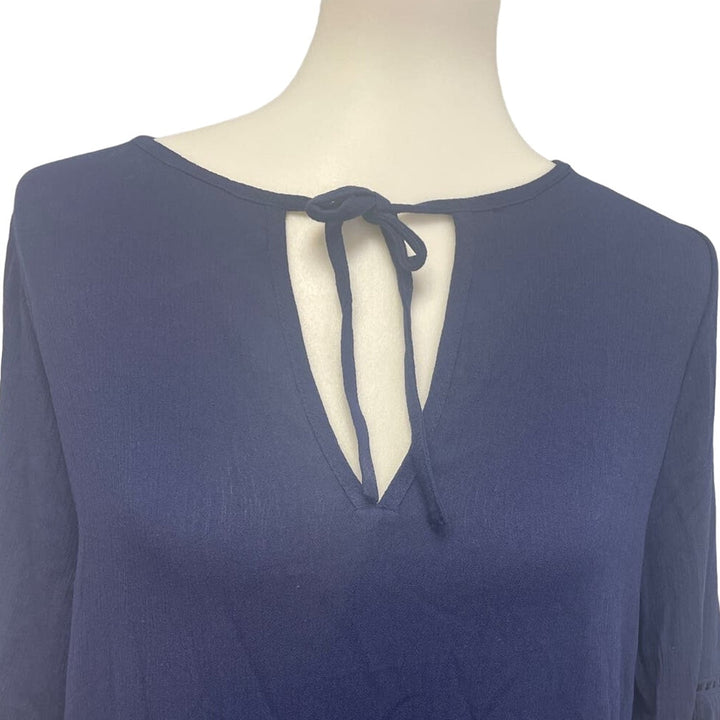New Draper James Womens Small Long Bell Sleeve Front Tie Swim Coverup Dress