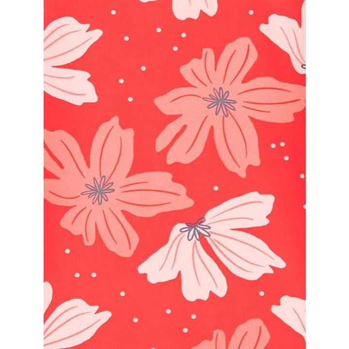New Simple Joys by Carters Girls 4T Floral Long Sleeve Zipper One Piece Swimsuit