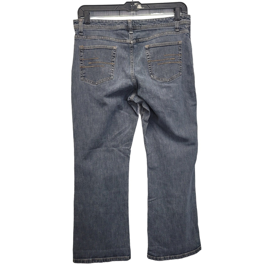 Natural Reflections Womens 12P Petite Cotton Spandex Straight Leg Denim Jeans