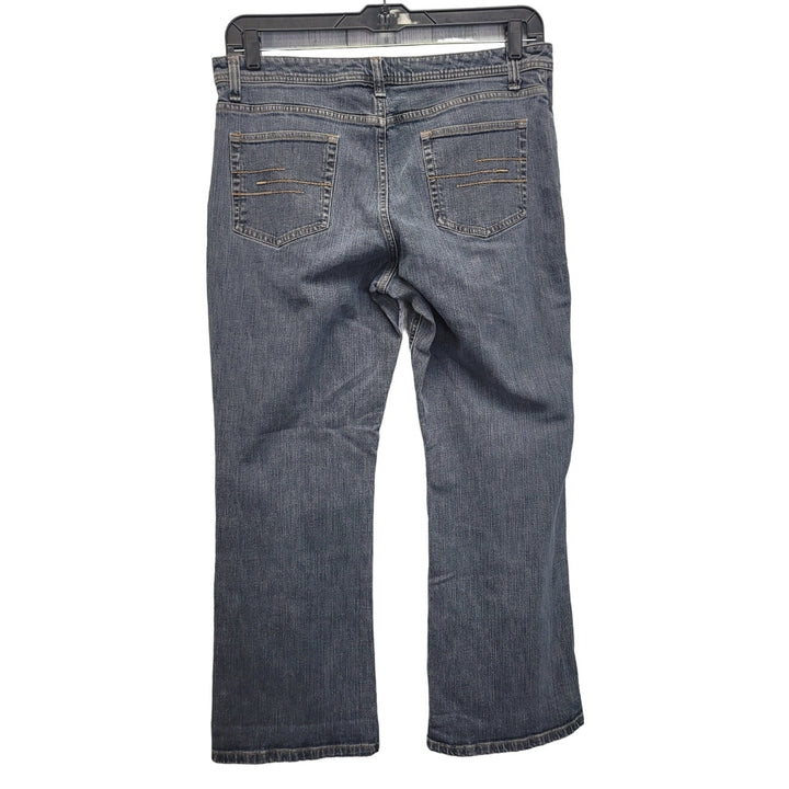 Natural Reflections Womens 12P Petite Cotton Spandex Straight Leg Denim Jeans