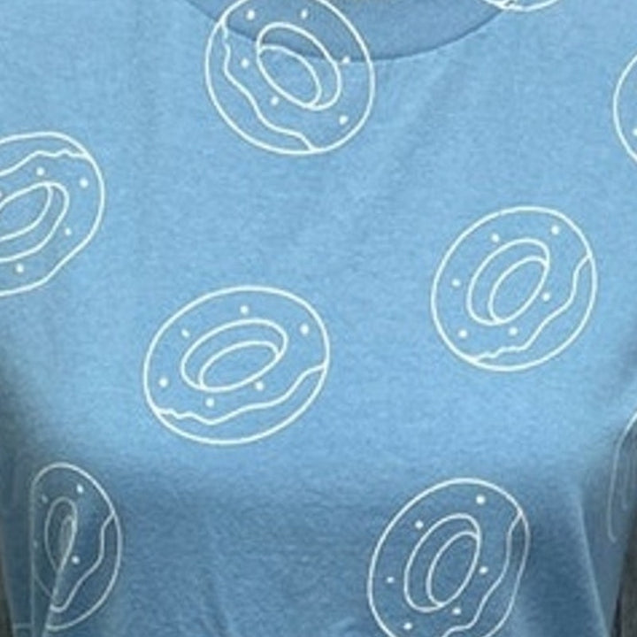 OFWGKTA Mens Small White Donut Printed 100% Cotton Short Sleeve Tee Shirt