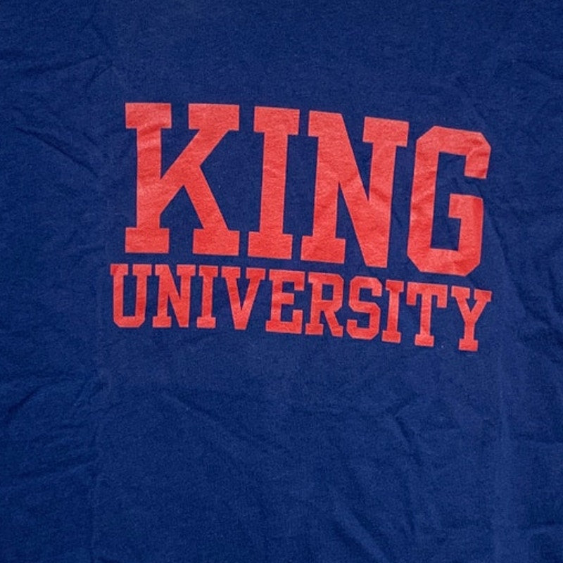 Port &amp; Company Womens Small King University Short Sleeve Crew Neck Tee Shirt