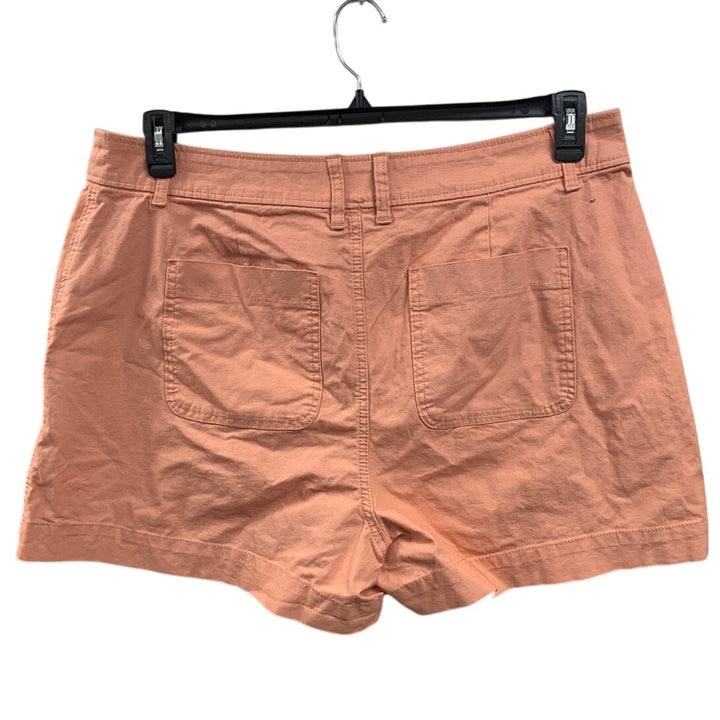 New A New Day Womens Size 17 Stretch Cotton Peach Shorts w Belt Loops