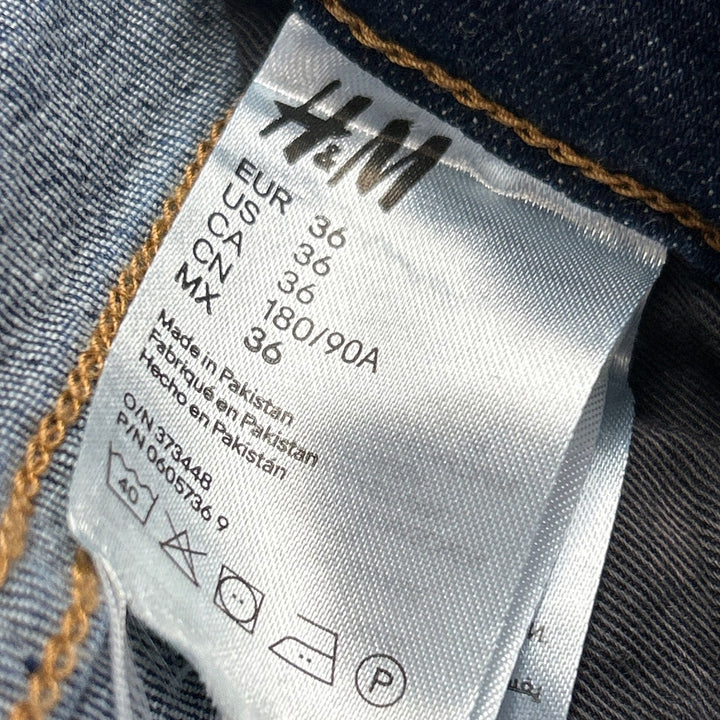 H&amp;M &amp;Denim Womens Size 36 Factory Distressed Stretch Cotton Denim Skinny Jeans