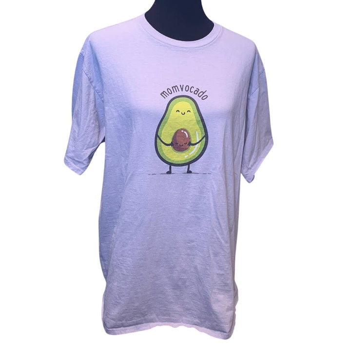 Momvocado XL Soft 100% Ring Spun Cotton Pregnancy Announcement Tee Shirt