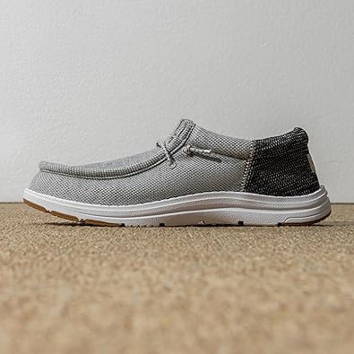 Bruno Marc Mens Size 10 Gray Arch Support Casual Slip-On Loafers Comfort Shoes