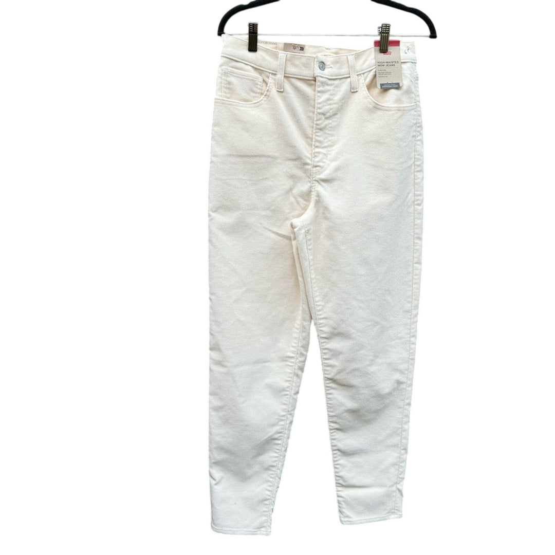 NWT New Levis Womens 30X29 Cotton Blend High Waisted Mom Jean Corduroy Pants