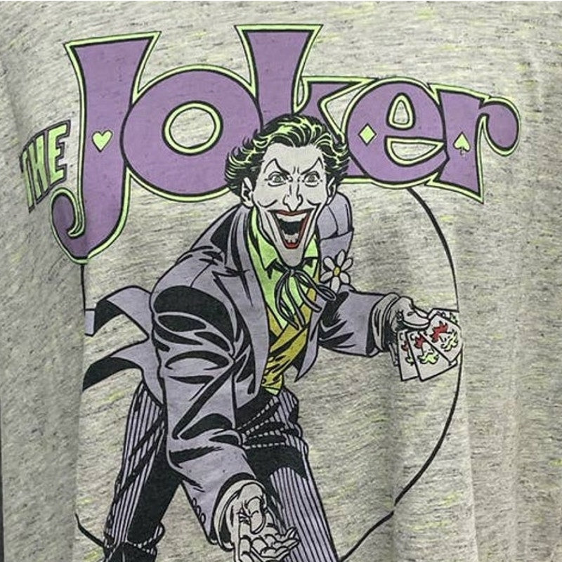 DC Comics Mens 2XL The Joker Cotton Blend Crew Neck Short Sleeve Tee Shirt