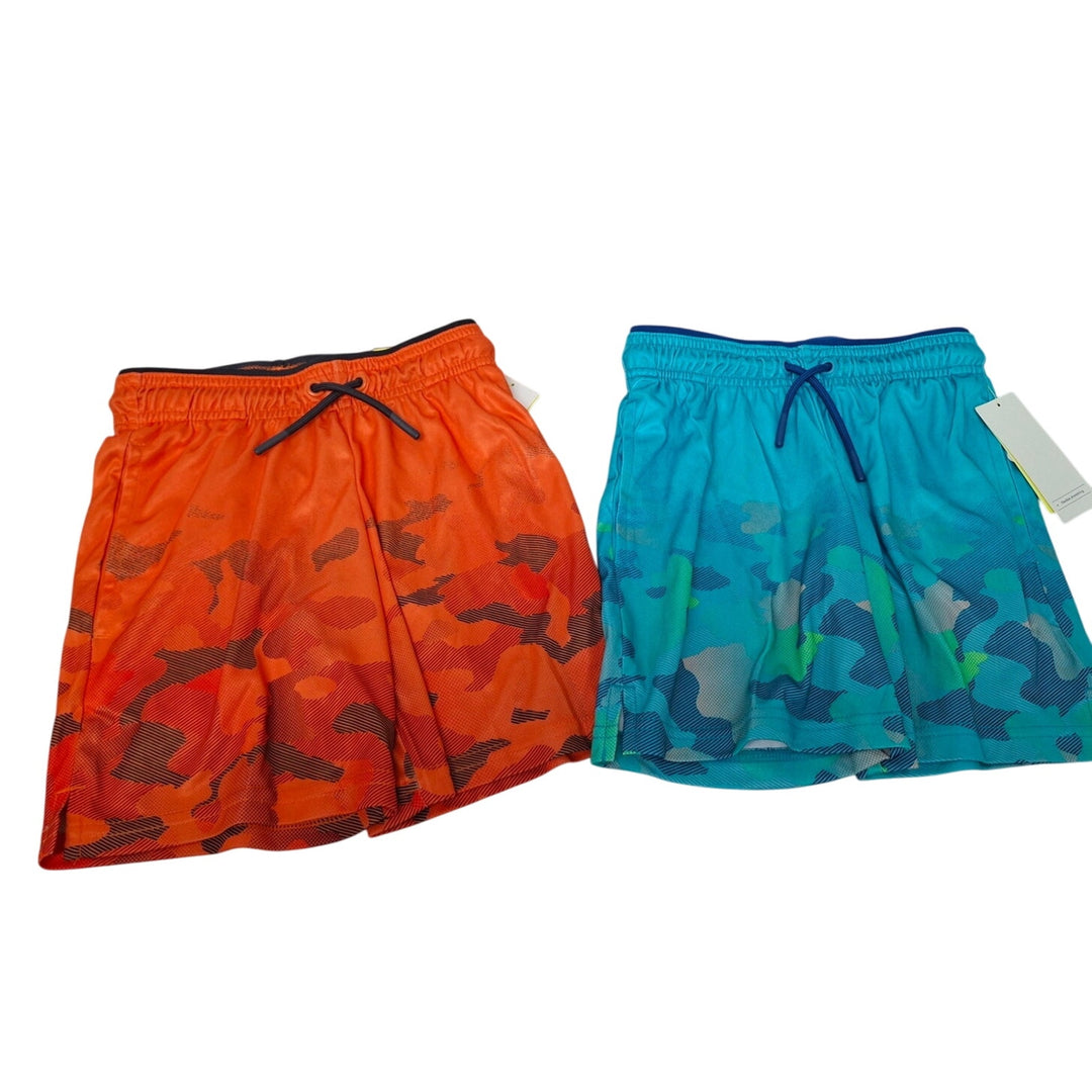 Lot of 2 New All in Motion Boys Large Elastic Drawstring Waist Long Sport Shorts