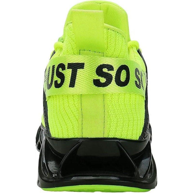 New Umyogo Womens Size 9 Neon Yellow Lace Up Sport Running Athletic Shoes
