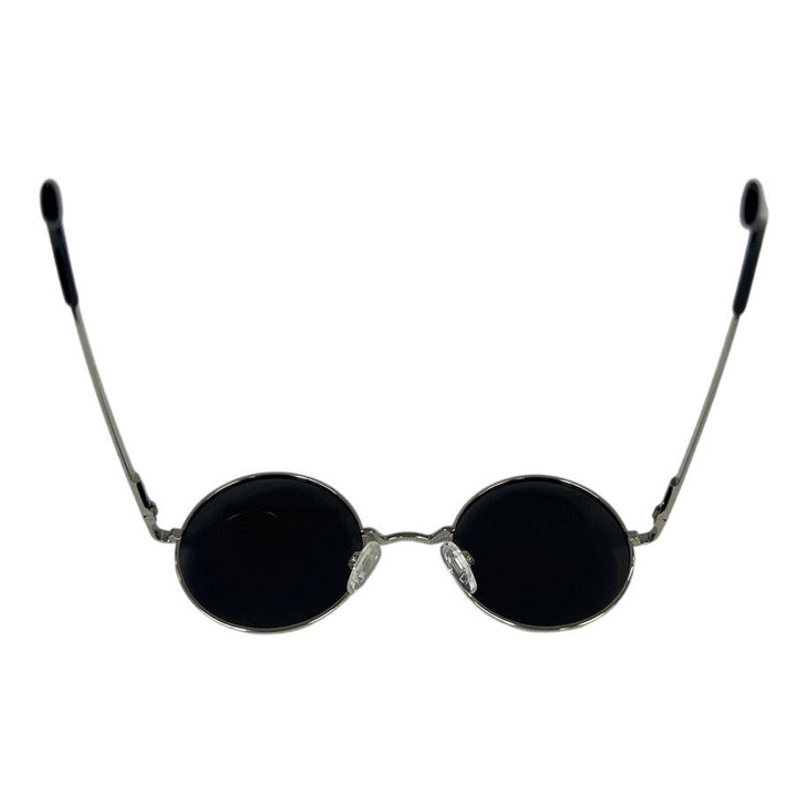 Kanastal UV400 Protection Womens Silver Frame Round Lens Sunglasses