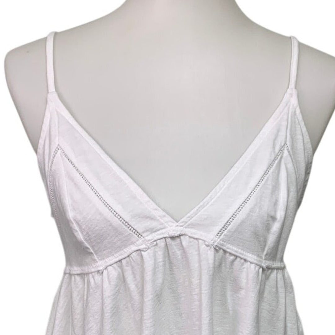 New Aerie Womens XL PolyCotton Spaghetti Strap Handkerchief Hem Tank Top