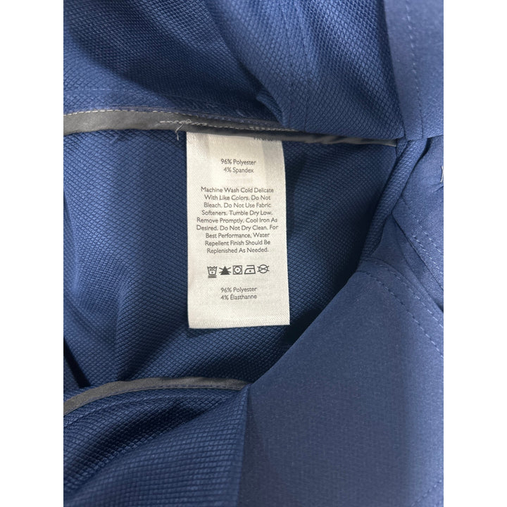 New Eddie Bauer Mens Navy Blue Long Sleeve Getaway Washable Travel Blazer Jacket