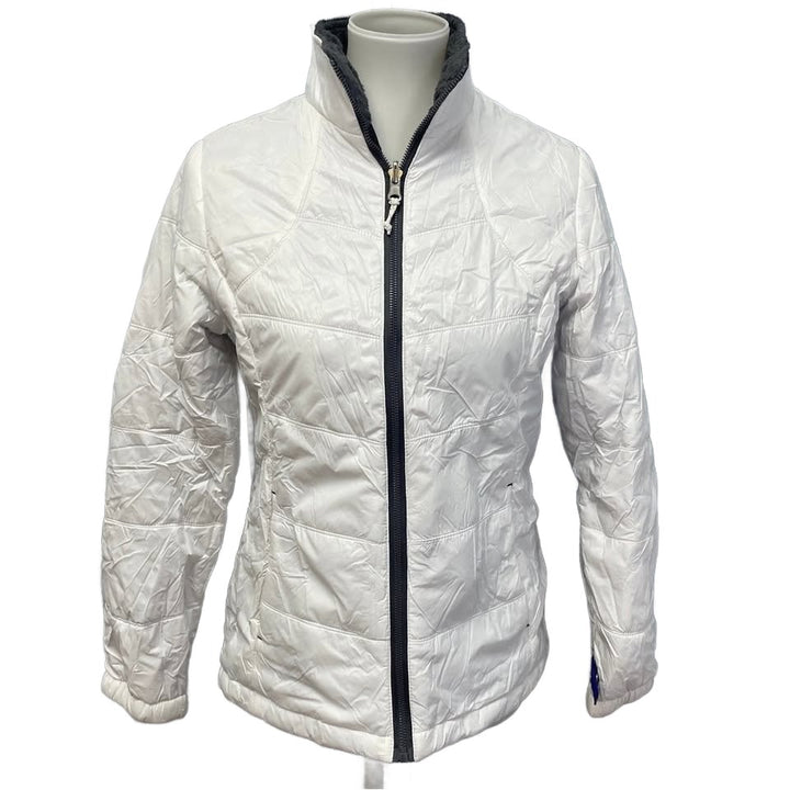 Free Country Womens Small Faux Fur Lined Zip Polyester Fill Nylon Puffer Jacket