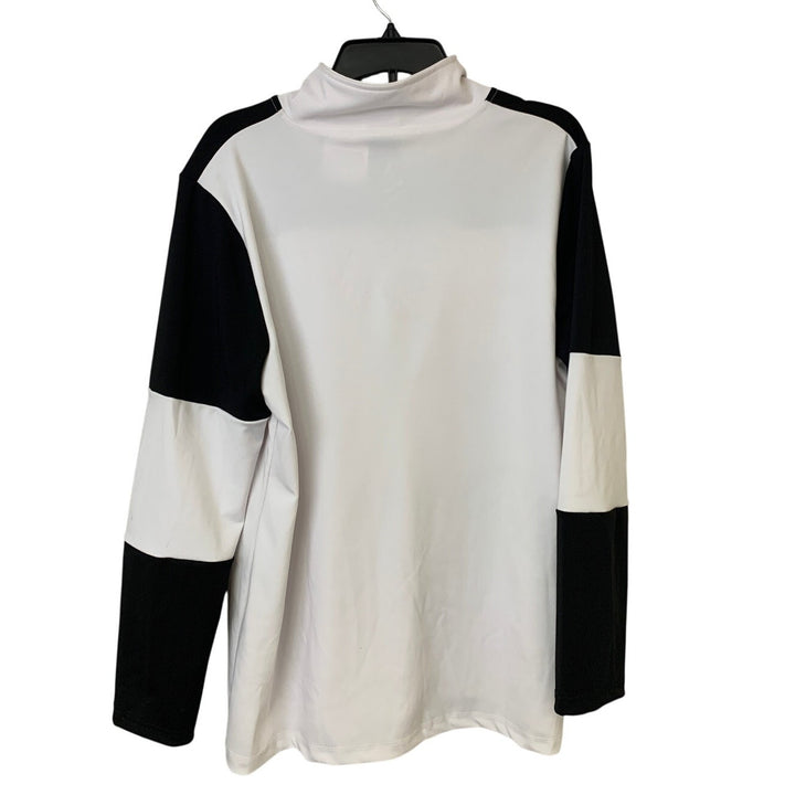 Upcycled Hand Printed Womens 3X Let Them Quarter Zip Long Sleeve Sweatshirt