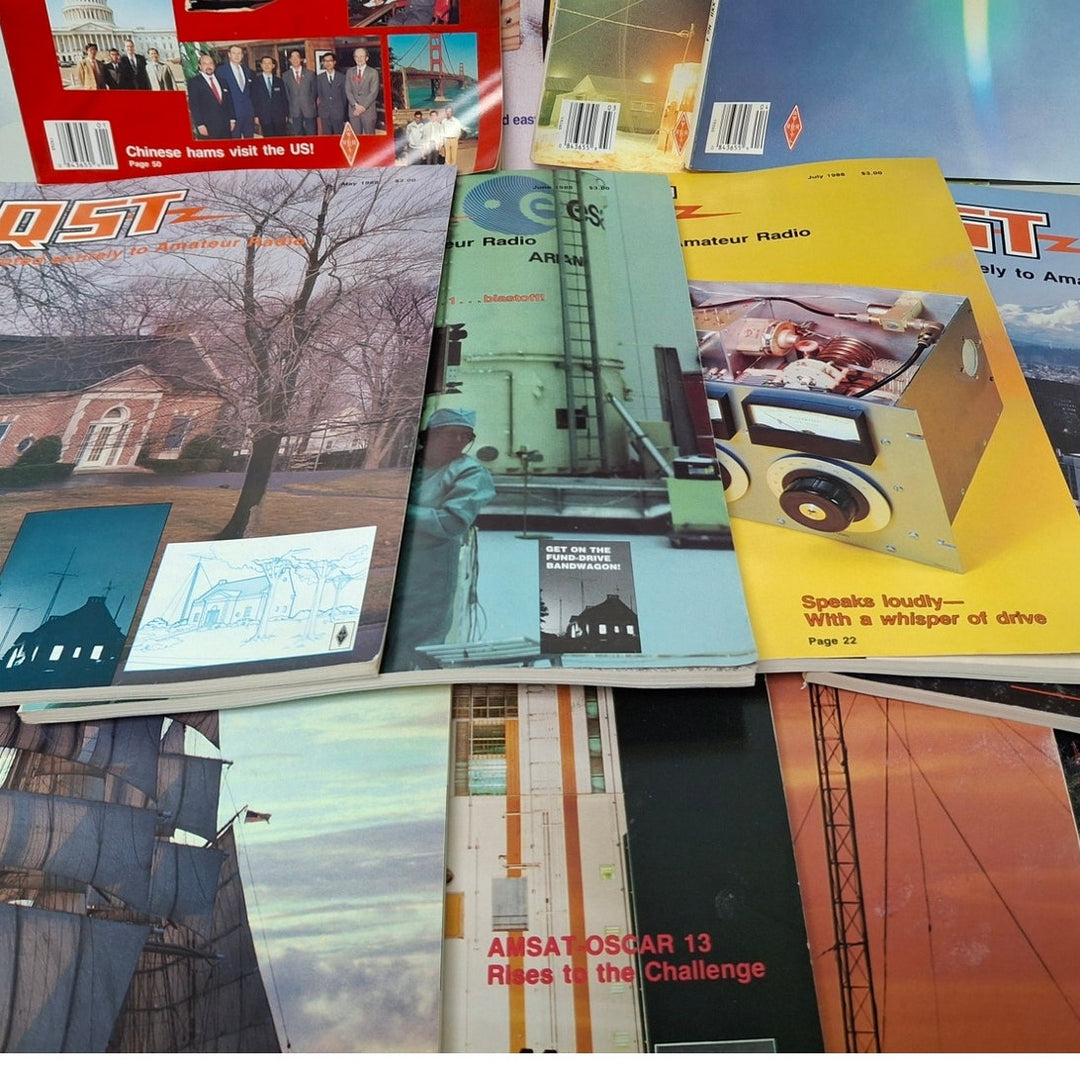 Vintage 1988 QST National Assn Amateur Radio Magazine FULL Year 12 Issues