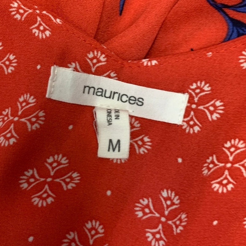 Maurices Womens Medium Lightweight Floral Flowy Sleeveless Fit Flare Dress