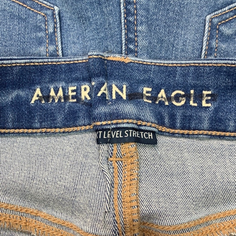 New American Eagle Womens Size 0 Stretch Curvy High Rise Shortie Jorts Shorts