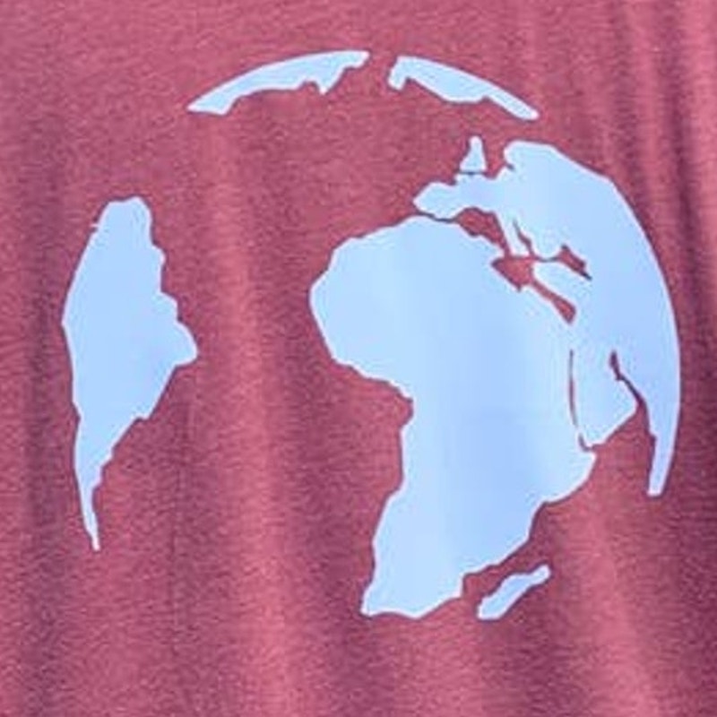 Hand Printed Upcycled Medium Saving the Planet is My Superpower Short Sleeve Tee