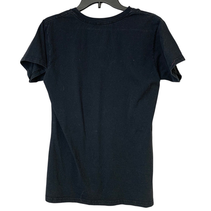 Disney Store Womens Large Black Star Wars Short Sleeve V Neck Tee Shirt