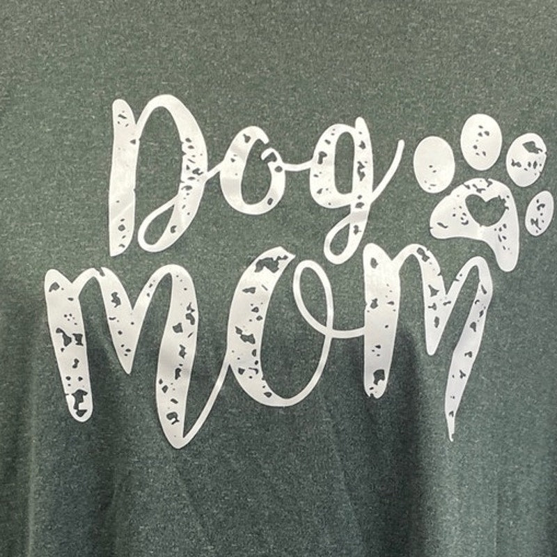 Shein Womens 1X Dog Mom Short Sleeve Polyester Blend Crew Neck Tee Shirt