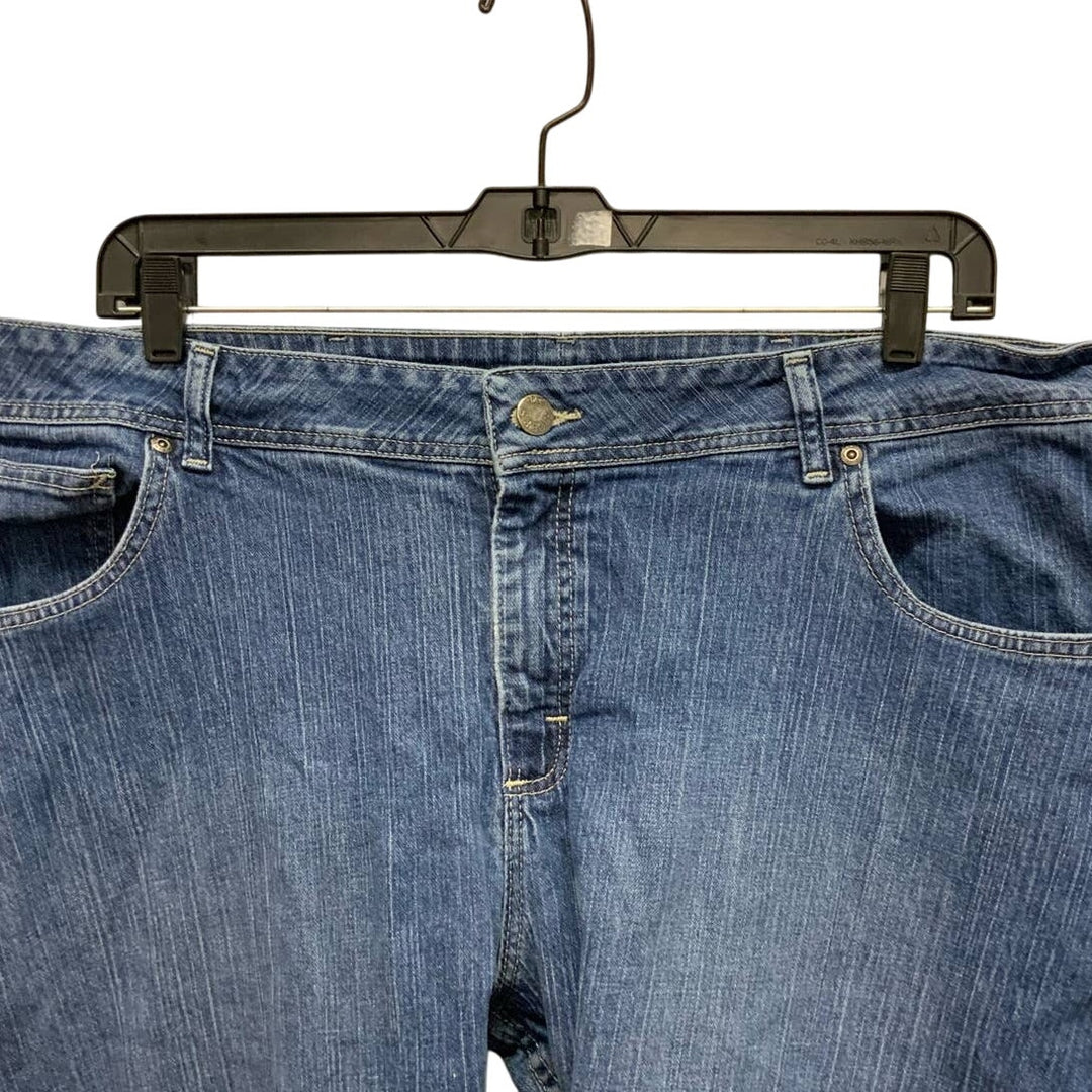 Riders by Lee Plus Size 24W Petite Stretch Cotton Blend Denim Blue Jeans