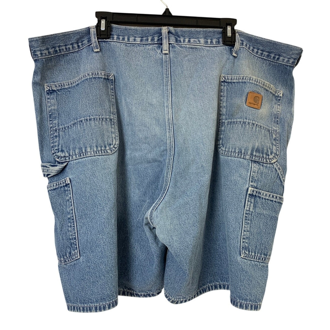 Carhartt Mens Size 48 Blue 100% Cotton Whiskered Denim Jean Shorts