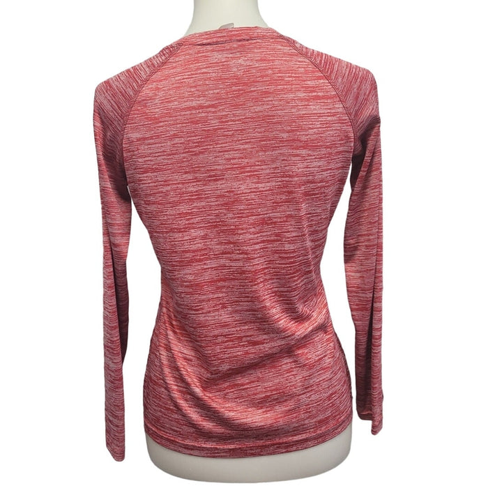 BAW Womens Small H Wrestling Dry Tek Long Sleeve Heathered Athletic Shirt