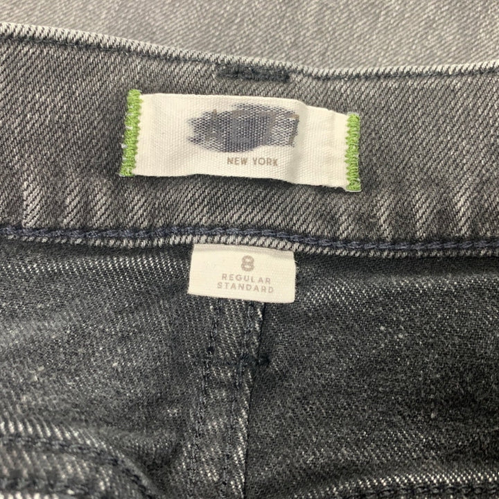 New American Eagle AE77 Womens Size 8 Cotton Blend Rugged Black Wash Denim Jeans