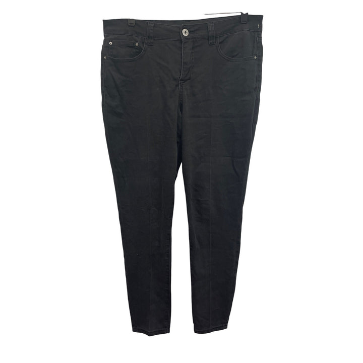 Signature Studio Womens Size 12 Stretch Cotton Lightweight Denim Black Jeans