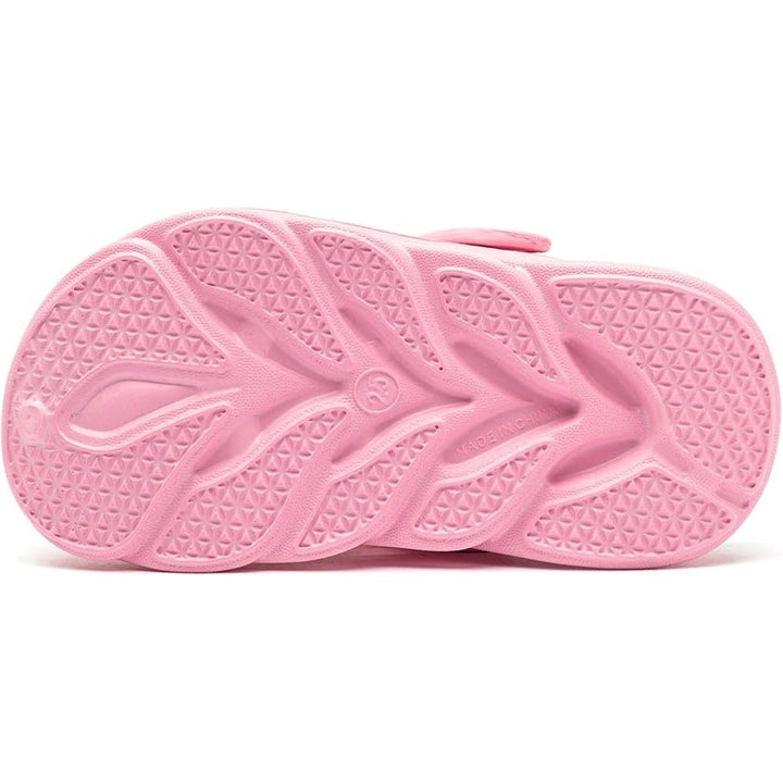 New Hobibear Toddler Girls Size 8 Pink Clogs Slip on Water Shoes w Bonus Charms