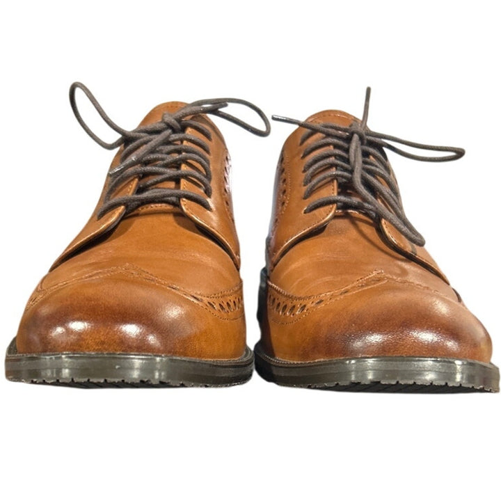New Cole Haan Men Size 9 British Tan Leather Wing Oxford Lace Up Grand 360 Shoes