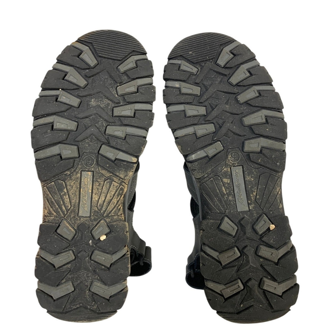 Eddie Bauer Mens Size 9 Gray Sandal Drawstring Lace Adjustable Strap Sandals