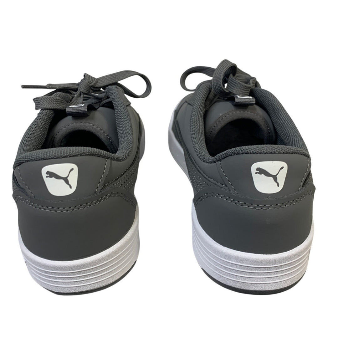 PUMA Mens Size 11 Gray Faux Leather SoftFoam+ Lace Up Skate Sneaker Shoes