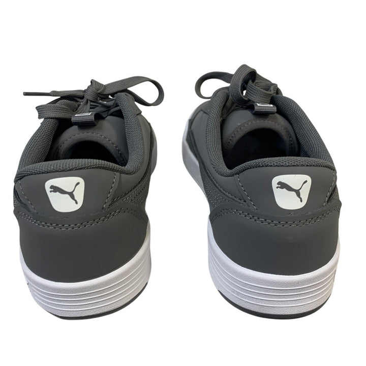 PUMA Mens Size 11 Gray Faux Leather SoftFoam+ Lace Up Skate Sneaker Shoes