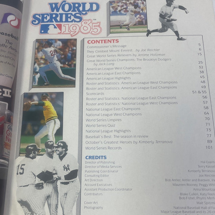 Vintage 1985 World Series St Louis Cardinals Kansas City Royals Program Book