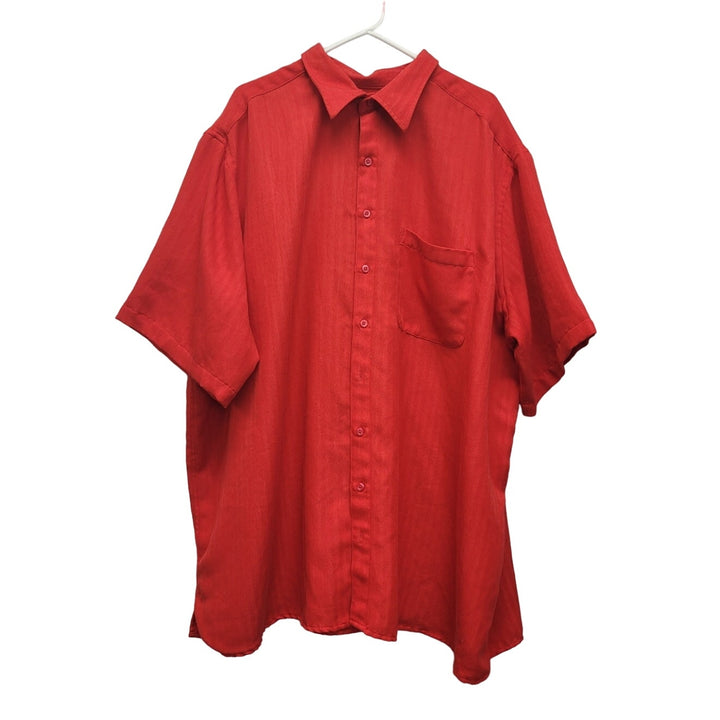 Canyon Ridge Mens 3XLT Polyester Short Sleeve Button Up Shirt w Front Pocket