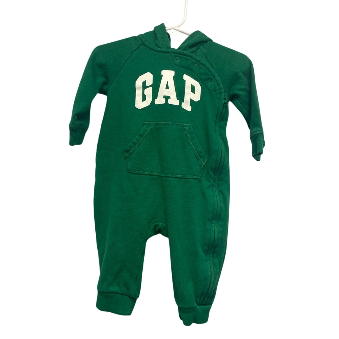 Baby Gap 6-12 Months Zip Front Sweatshirt Hoodie One Piece Sleeper