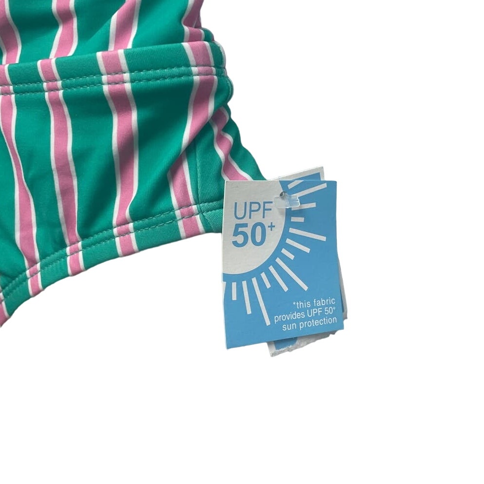 New Draper James Womens Small UPF 50+ Hipster 2-Piece Neck Tie Bikini Swim Suit