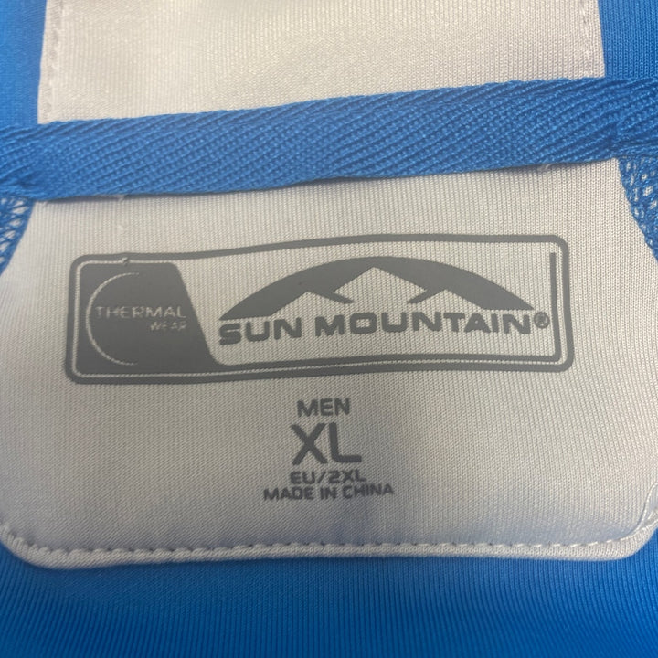 Sun Mountain Mens XL PolySpandex Thermal Wear Sleeveless Full Zip Vest